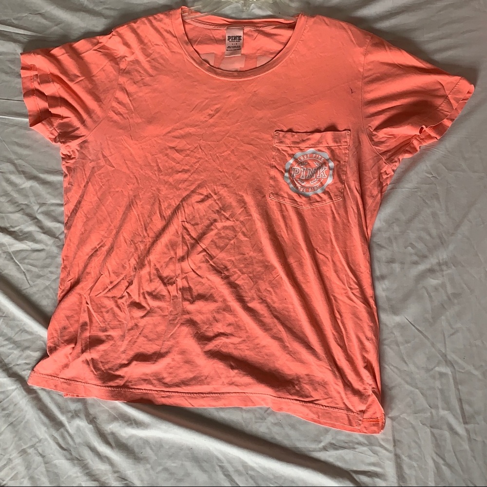 VS Pink Neon Orange/Coral Tshirt